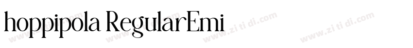 hoppipola RegularEmi字体转换